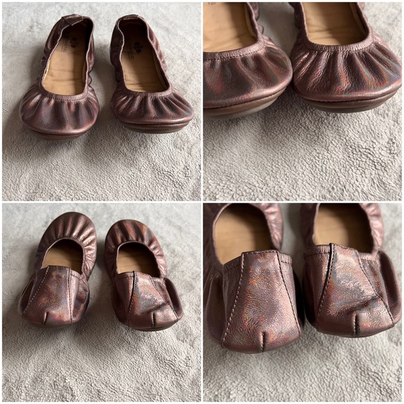 The Storehouse Flats Geaux Gunmetal Rainbow Sparkly Leather Ballet Flat Sz 11 - Picture 4 of 12